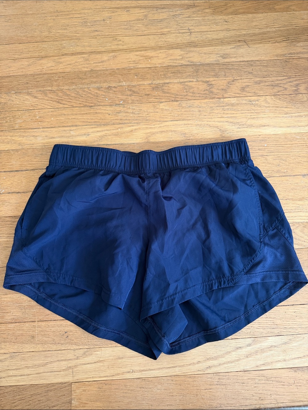 Athletic Works Sz L 12/14 Navy Women's Shorts with Elastic Waist & liner